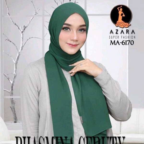 PASHMINA CERUTY IMPORT WARNA HIJAU