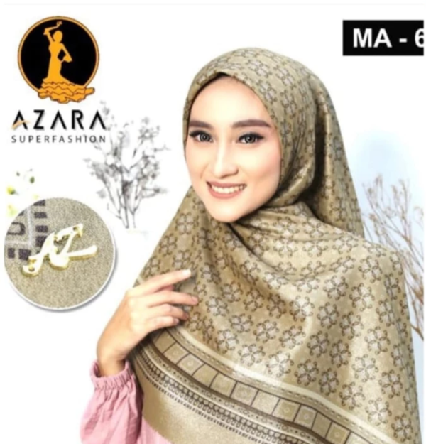 HIJAB SYAR'I NUR SINAR LOGO WARNA COKELAT
