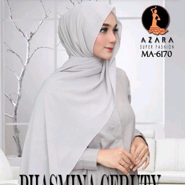 PASHMINA CERUTY IMPORT WARNA ABU ABU